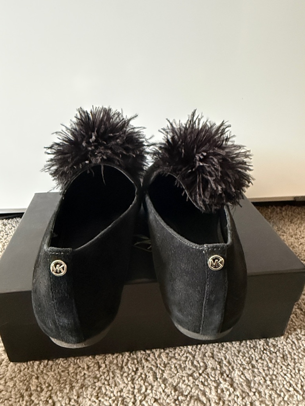 Michael Kors suede pom pom loafers - Picture 6 of 7